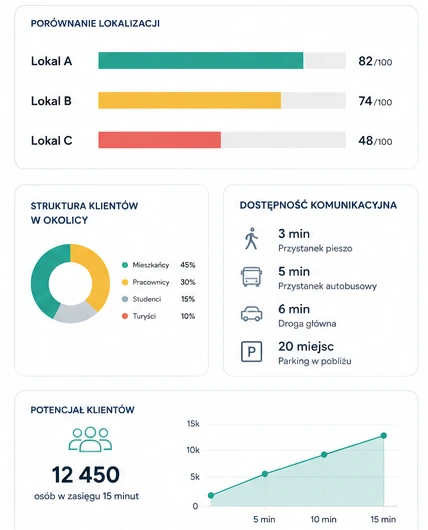 Makieta panelu raportu lokalizacyjnego